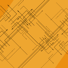 Technical background with lines vector illustration