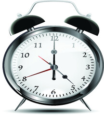 alarm clock isolated on white