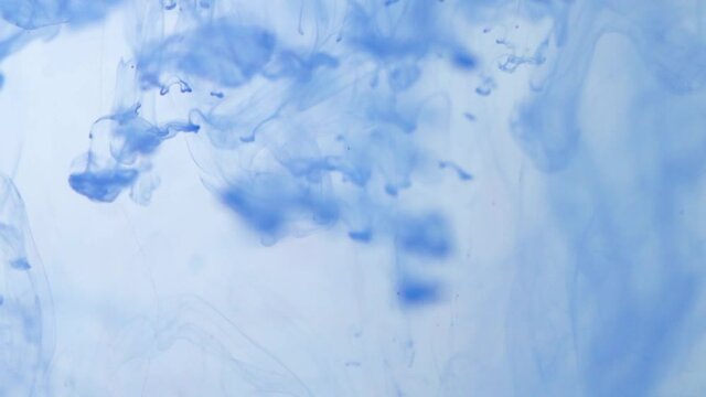 Abstract blue swift and smooth motion of abstract formless veil