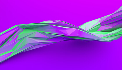 Abstract 3d render, geometric background, modern design