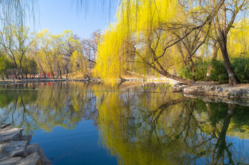 The Summer Palace landscape of Beijing in early spring