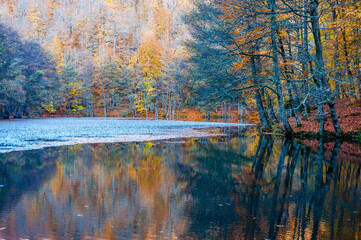 Obraz premium Yedigoller or Seven Lakes National Park in Turkey