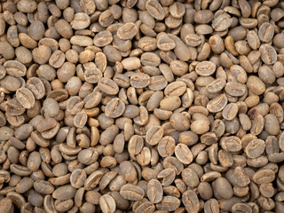 raw not roasted coffee beans from africa 