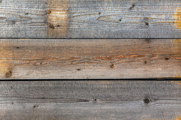 Old grey horizontal wood boards texture background