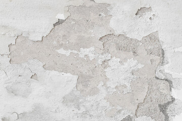 Old white cement wall texture background. Plaster concrete textured building surface, interior design wallpaper.