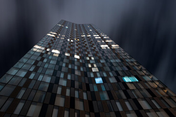 office building in night