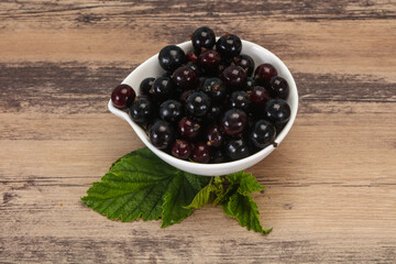 Fresh ripe sweet black currant