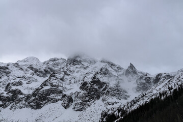 Misty and stormy Tatra Mountains around Morskie Oko lake, Tatra Mountains, Poland © Romio Shots