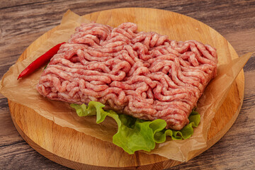 Raw Minced pork meat for cooking