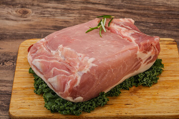 Pork meat piece for cooking