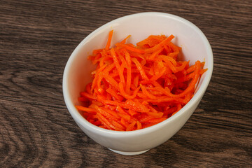 Korean carrot in the bowl