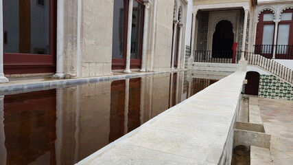 Pond in National Palace of Sintra. Pond in National Palace of Sintra