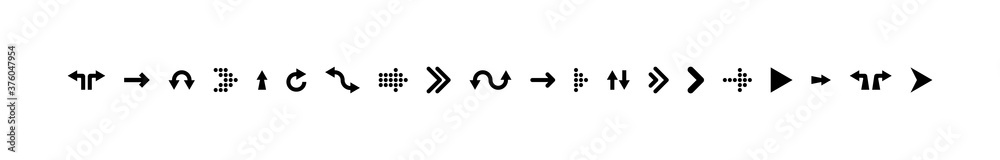 Canvas Prints arrows. arrows vector icons. cursor symbols. vector illustration