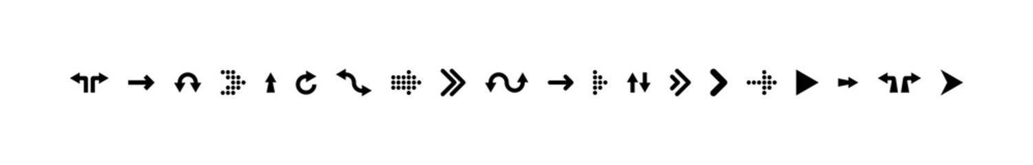 Arrows. Arrows vector icons. Cursor symbols. Vector illustration