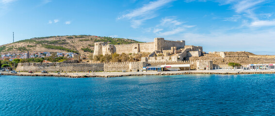 Fototapeta na wymiar The Castle of Bozcaada Island in Turkey