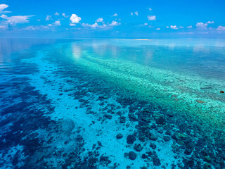 atoll of the tubbataha reef in the philippines