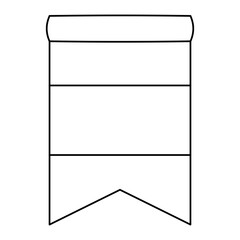 ribbon country hanging line style icon