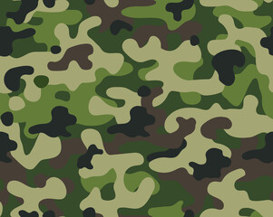 Seamless classic camouflage repeat pattern  © Conture