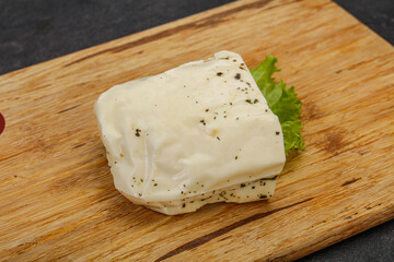 Halloumi cheese with mint for grill