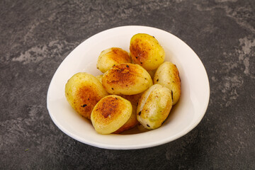 Roasted baby potato in the bowl