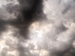 Obraz premium Gray Clouds Cover The Sun Light