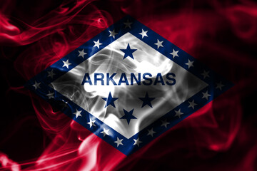 Arkansas state smoke flag, United States Of America