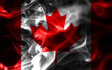 Canada smoke flag