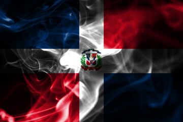 Dominican Republic smoke flag