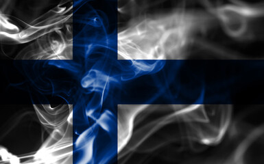 Finland smoke flag