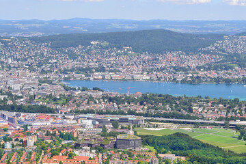 Top-view of Zurich