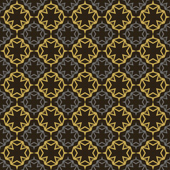 Fototapeta premium background Wallpaper texture seamless geometric pattern on black background for your design
