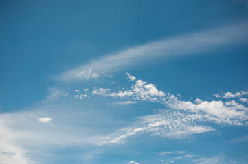 Naklejka na ściany i meble Beautiful bright sky background and clouds