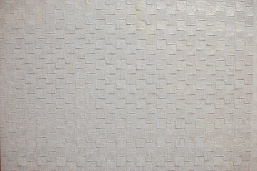 Wallpaper of the walls of the room made of thick fabric.