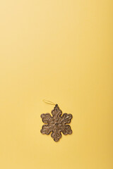 Christmas card with gold star