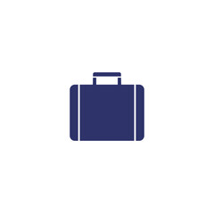 briefcase, suitcase icon on white