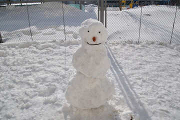 snowman on a Sunny day