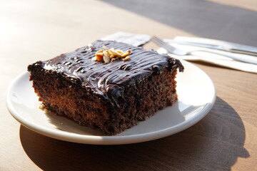 chocolate cake with chocolate