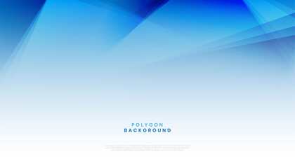 Obraz premium abstract modern blue polygon shape background