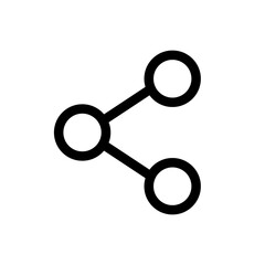 Sharing icon. Icon share isolated on white background. Vector EPS 10