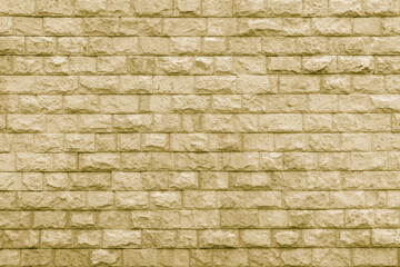 Beige brick building wall. Interior of a modern loft. Background for design.
