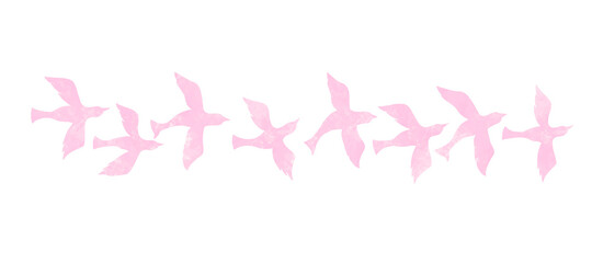 小鳥をモチーフにしたパーツ素材