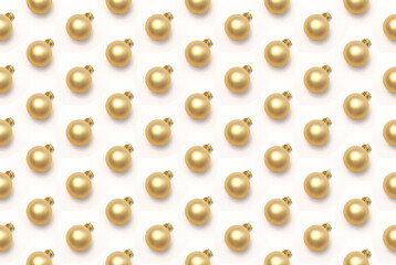 gold christmas balls pattern 