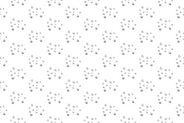 pattern of silver christmas balls 