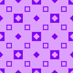 seamless geometric pattern with violet squares