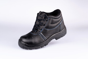 qualitative winter shoes catalog on a white background. High quality photo