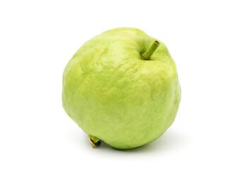 Fresh organic Guava (Jamfal) fruit isolated on white background. Clipping path.