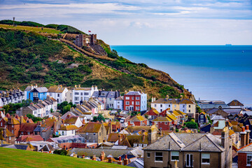 hastings with cliff railway - 376079155