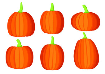 Pumpkin halloween design on white background illustration vector