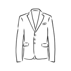 Vector illustration men's jacket. Clothes in business style, Vector illustration men's double-breasted jacket. Clothes in business style