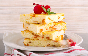 Citrus cheesecake bars